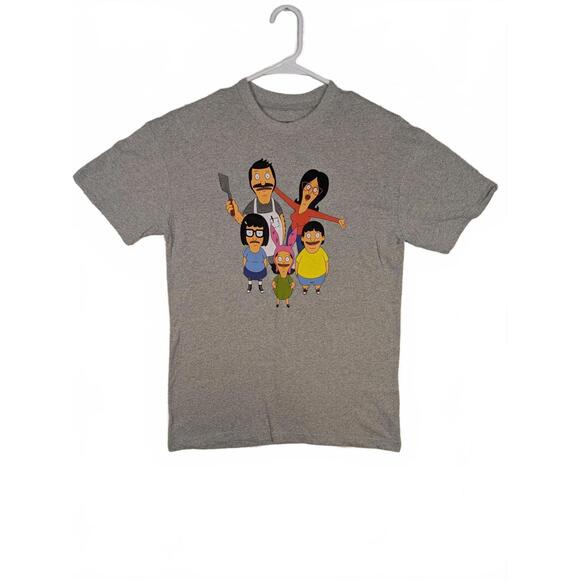 Bobs Burgers Family Graphic Cartoon TV Show T-Shirt Mens Small Gray Heather - Picture 3 of 7